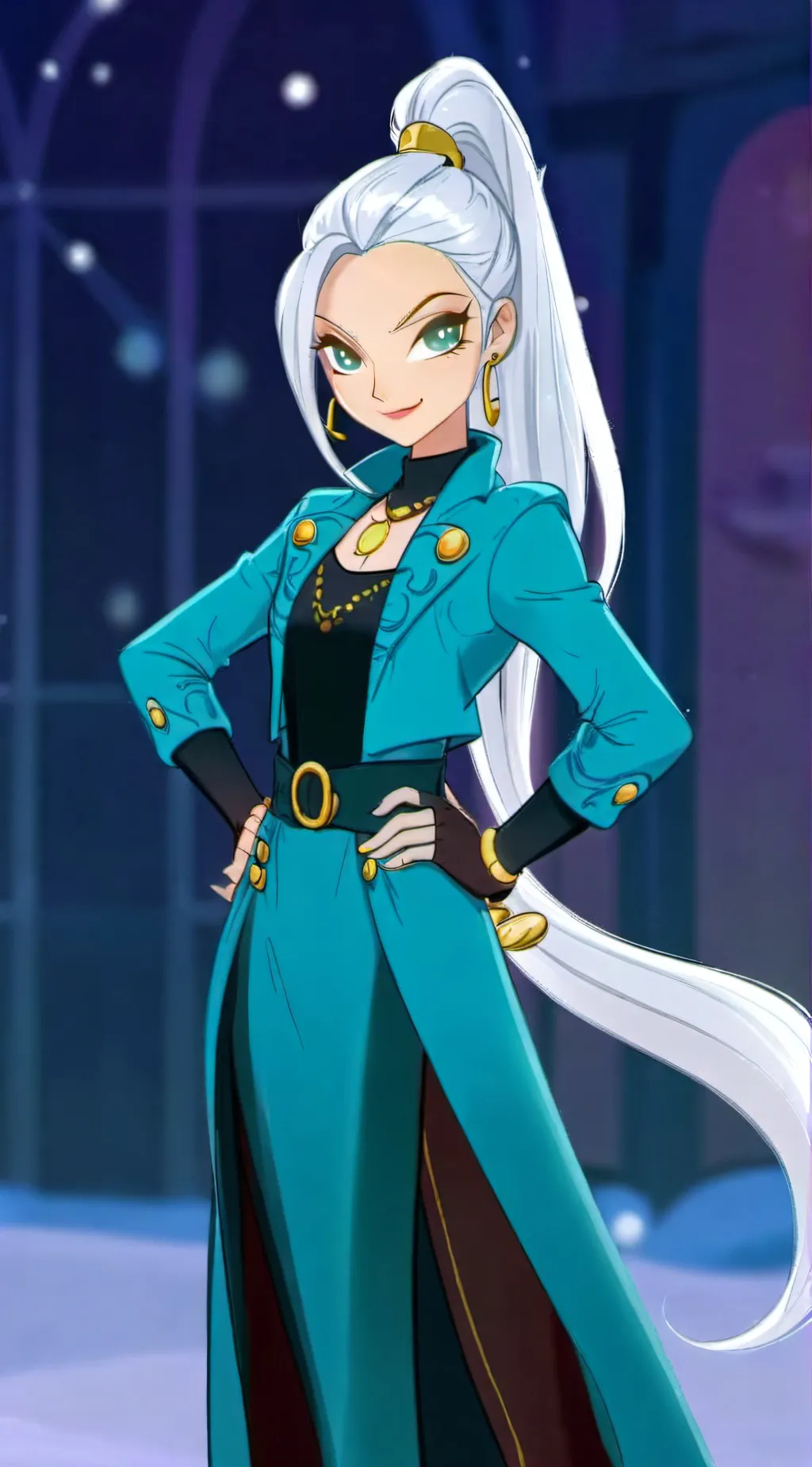 ai character: Icy background