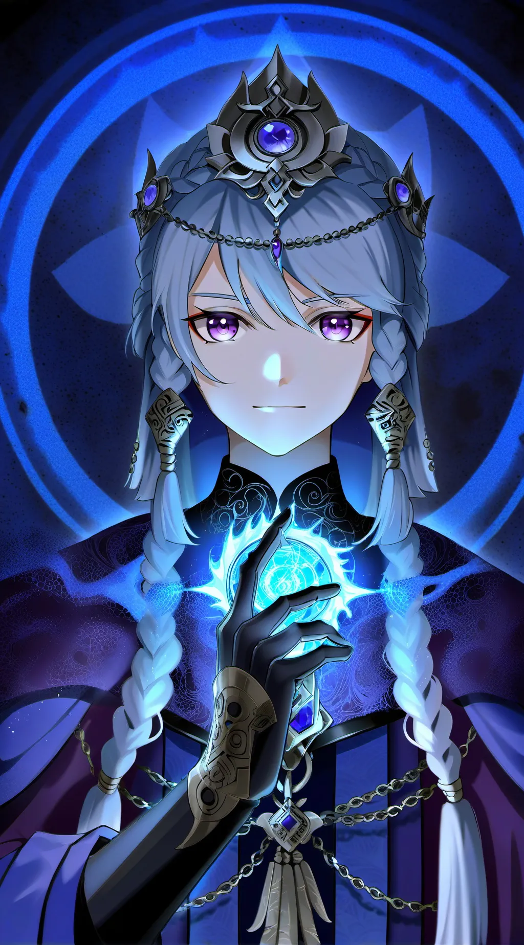 ai character: Luna background