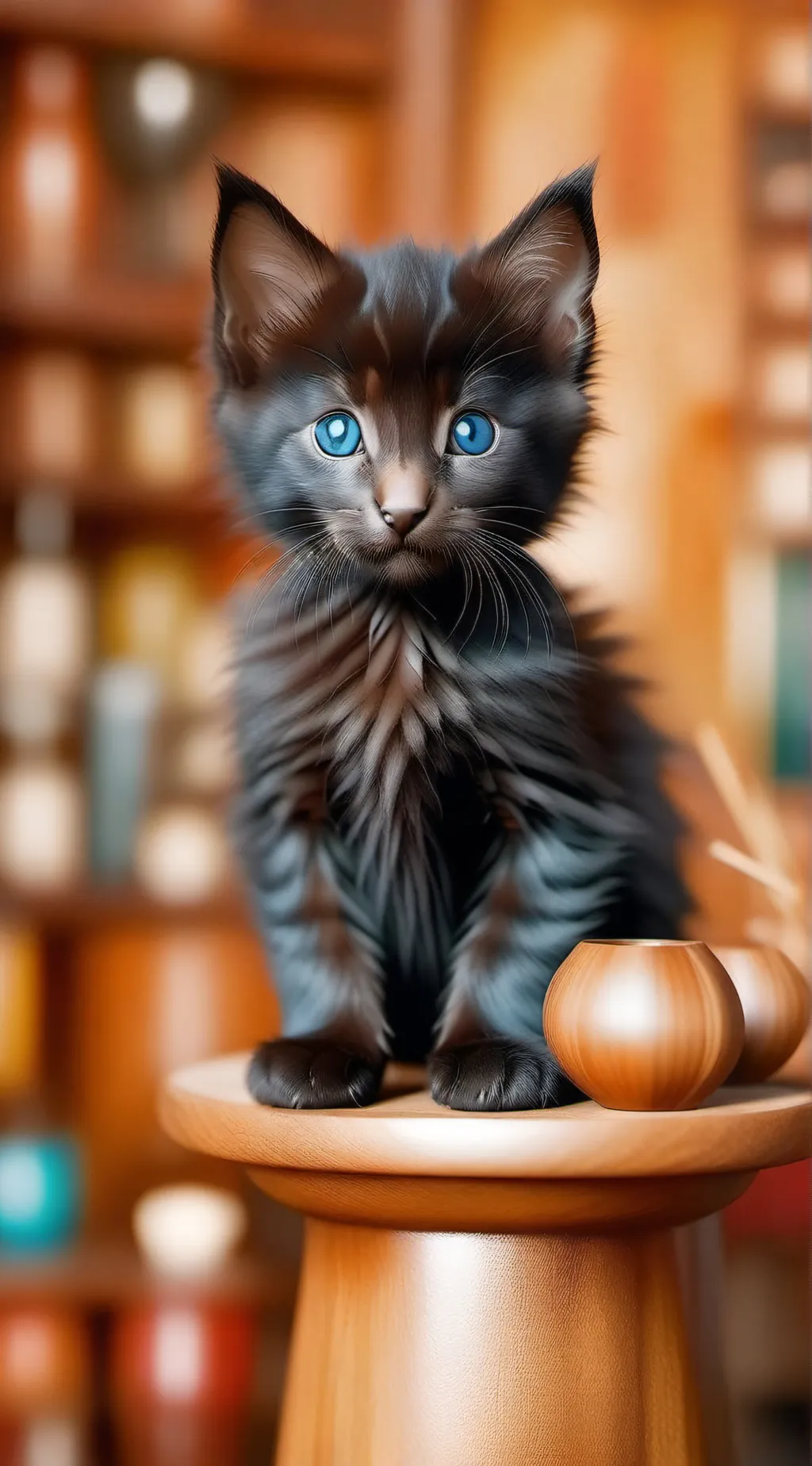 ai character: moon background