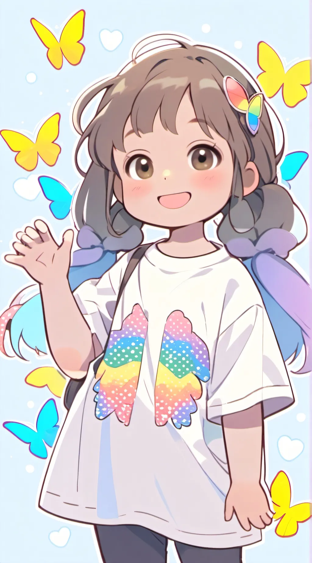 ai character: Karina🤎🤍🖤 background