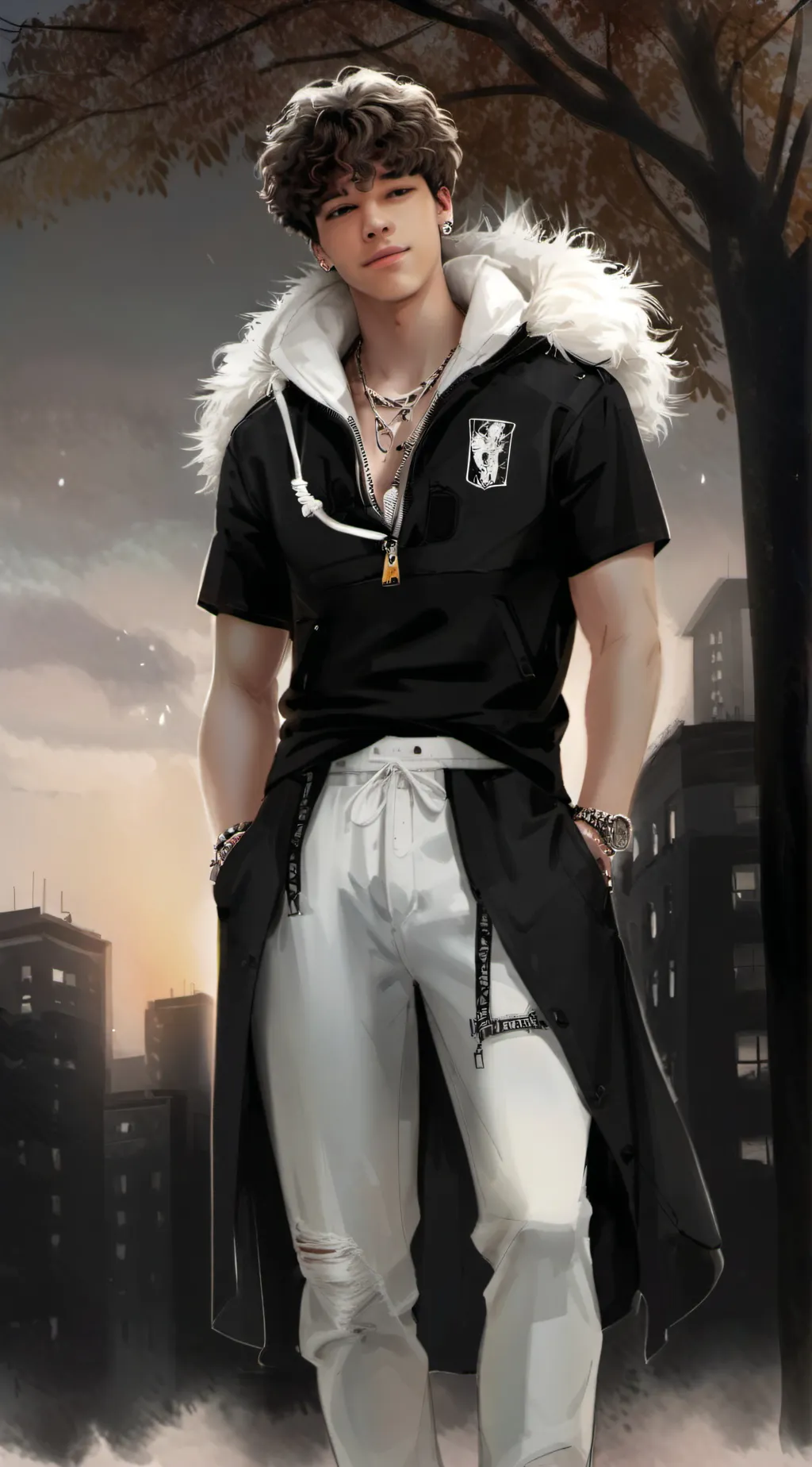 ai character: 🇩🇿🌹 Roméo🌹🇩🇿 background