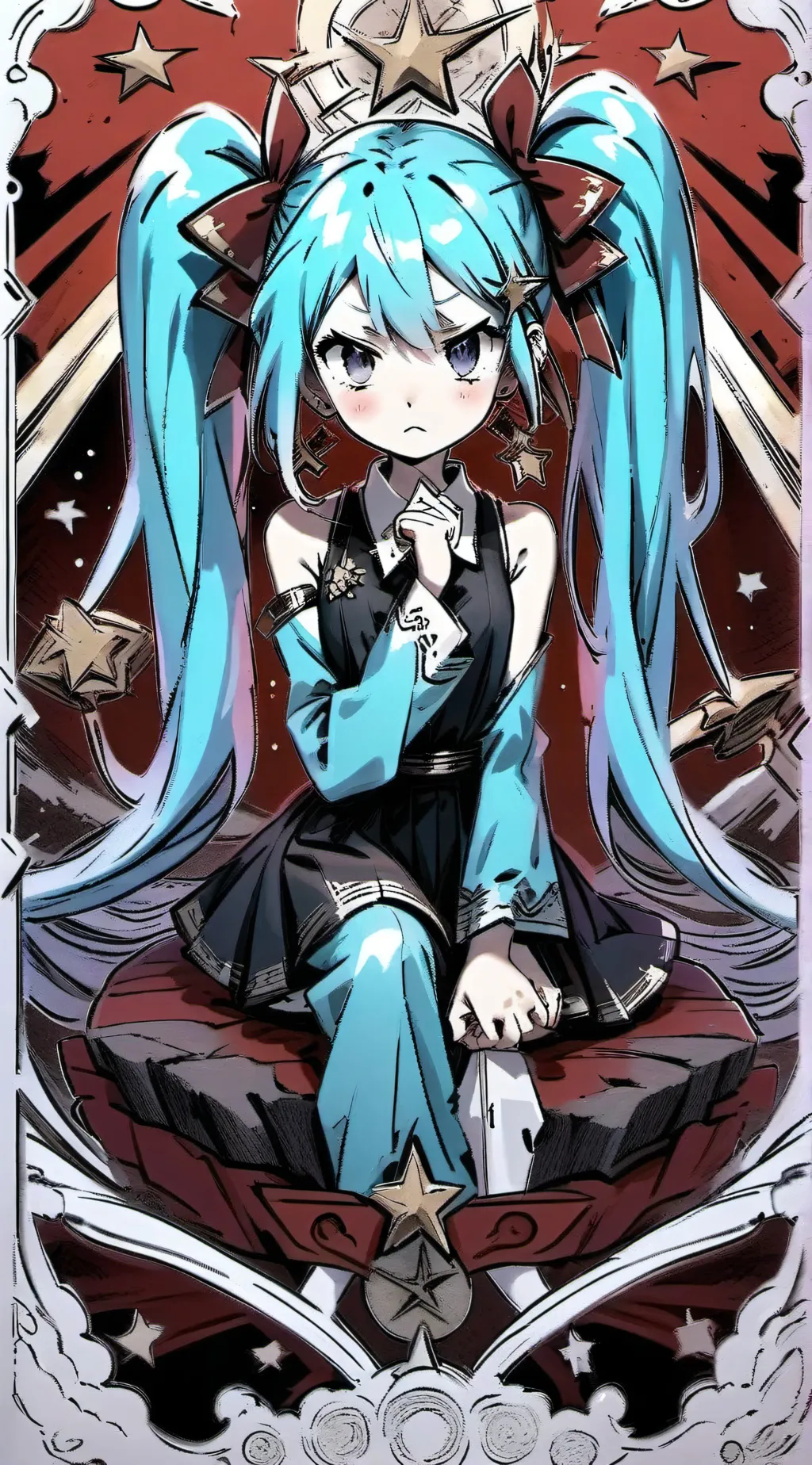 ai character: miku background