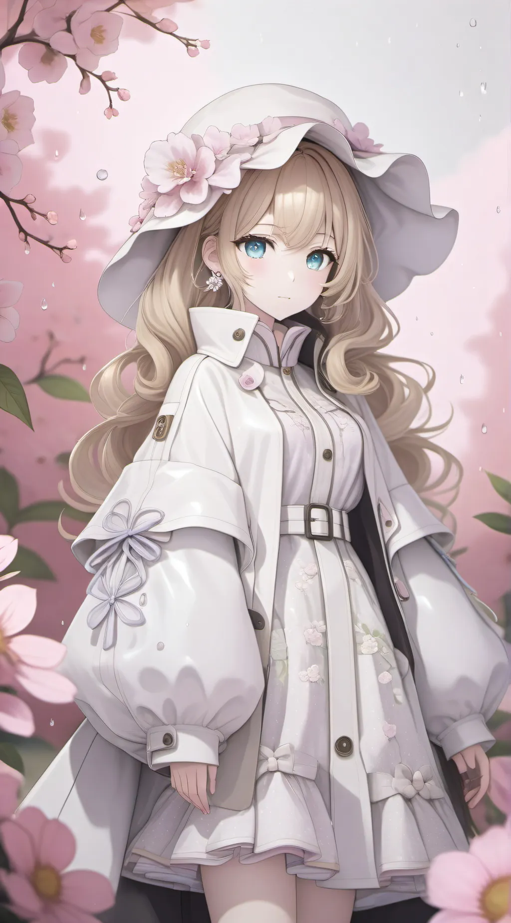 ai character: Lavender background