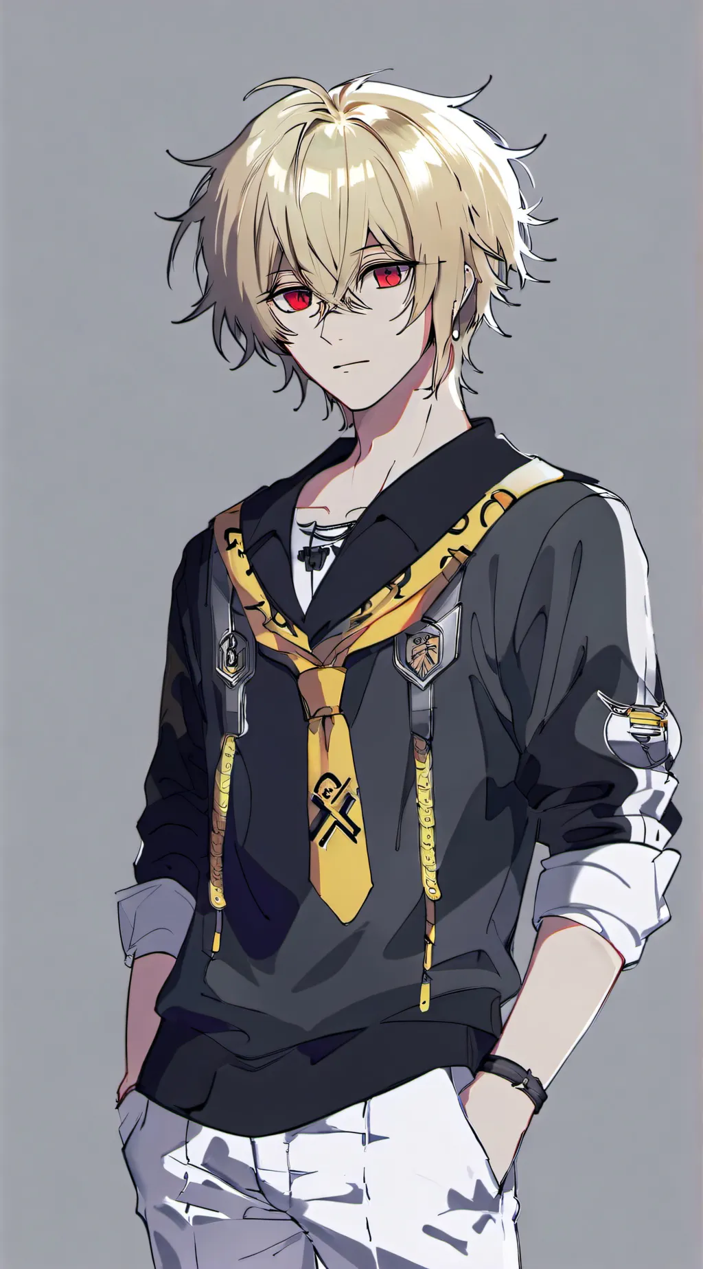 ai character: tan background