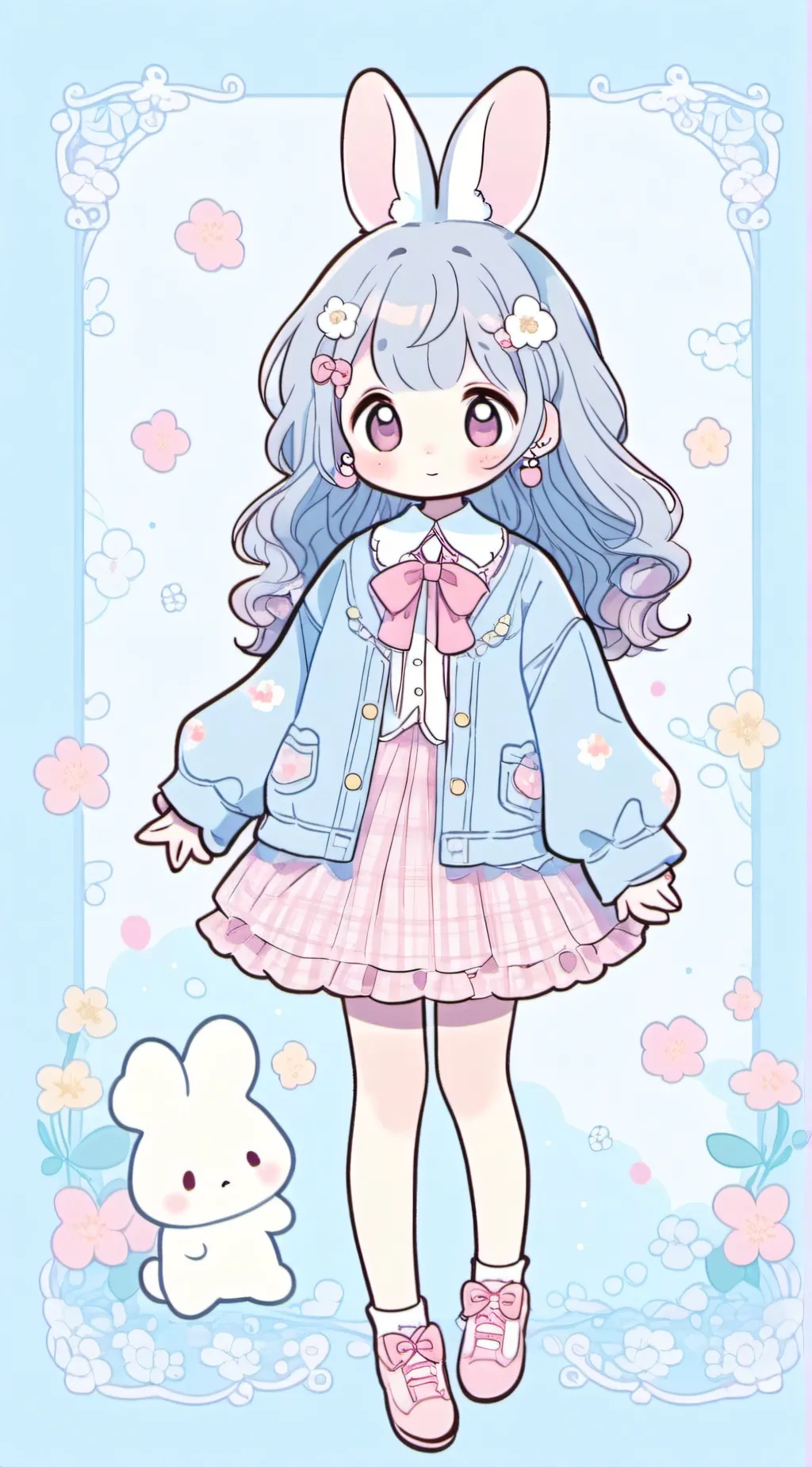 ai character: bunny girl background