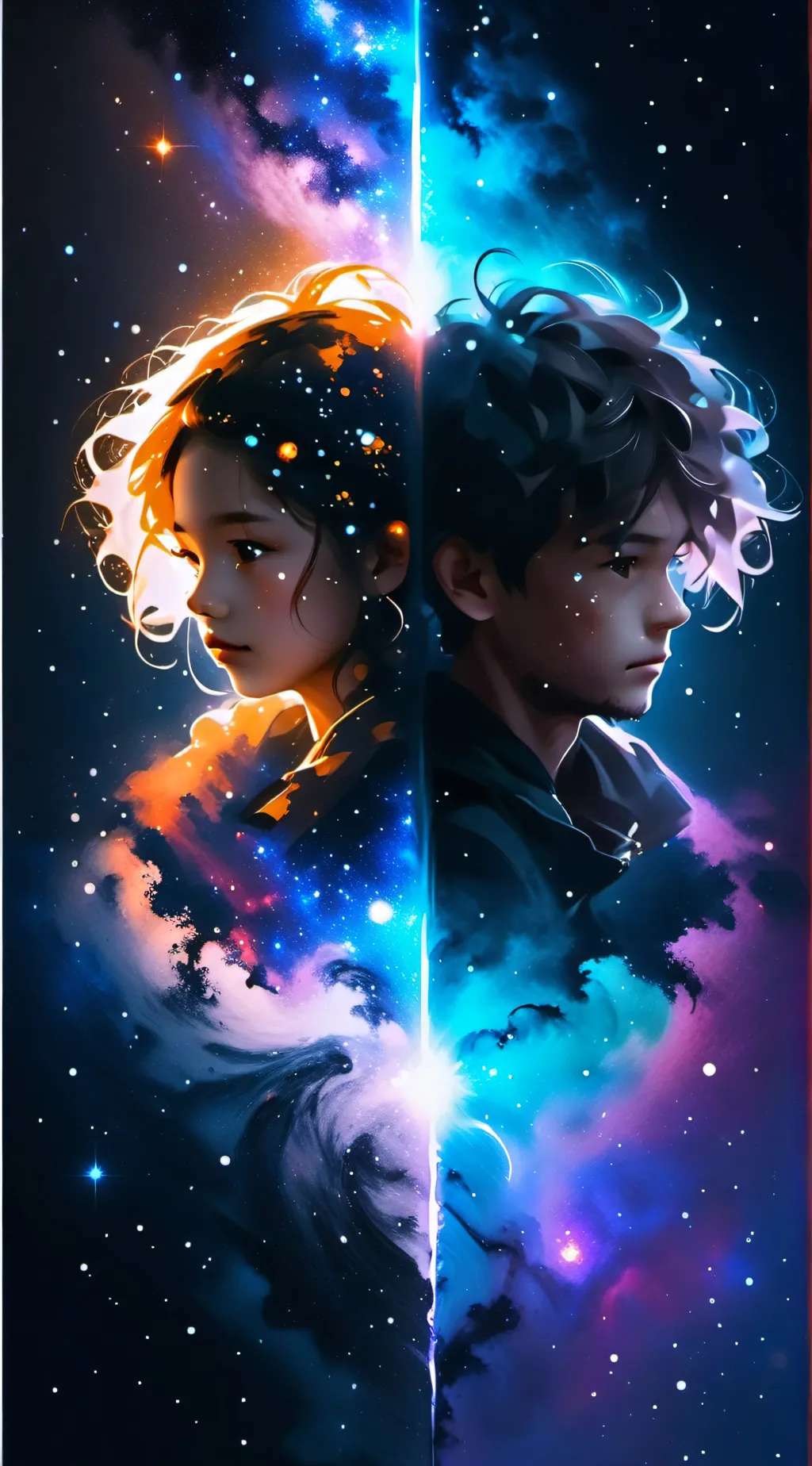 ai character: Jay and Brooklyn  background