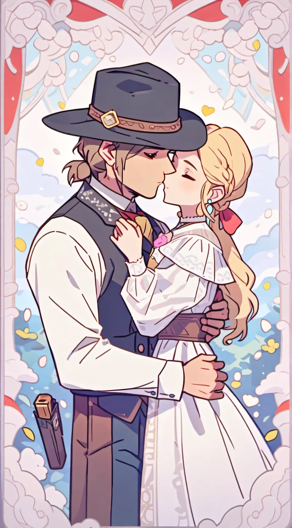 ai character: arthurXsadie background