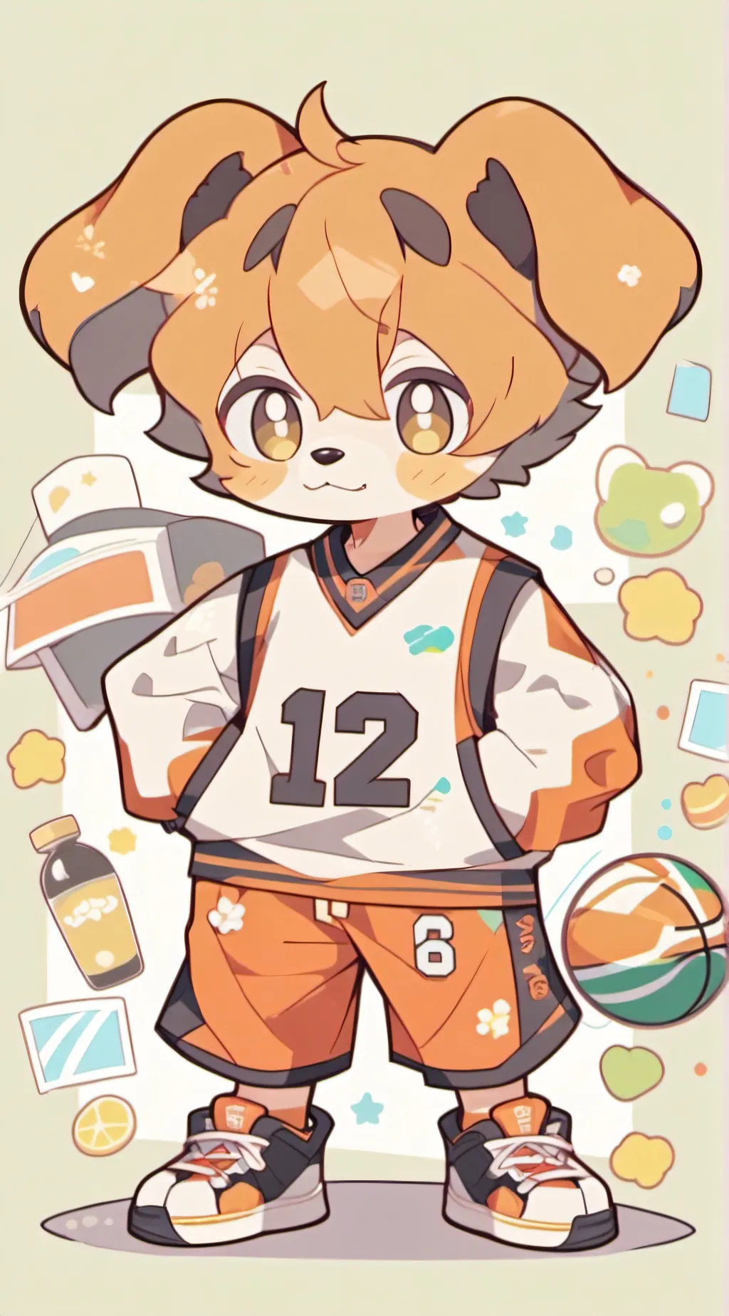 ai character: Smiling critters  background