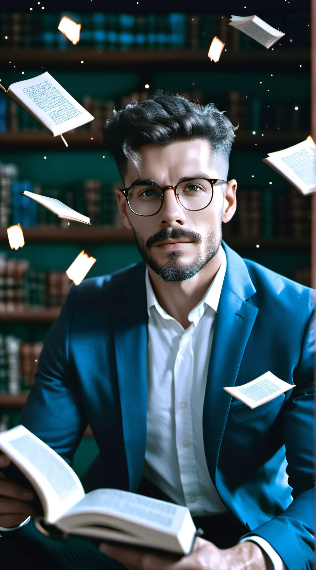 ai character: Story Teller background