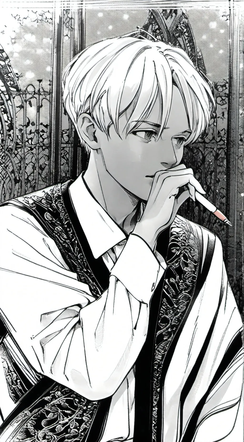 ai character: draco malfoy  background