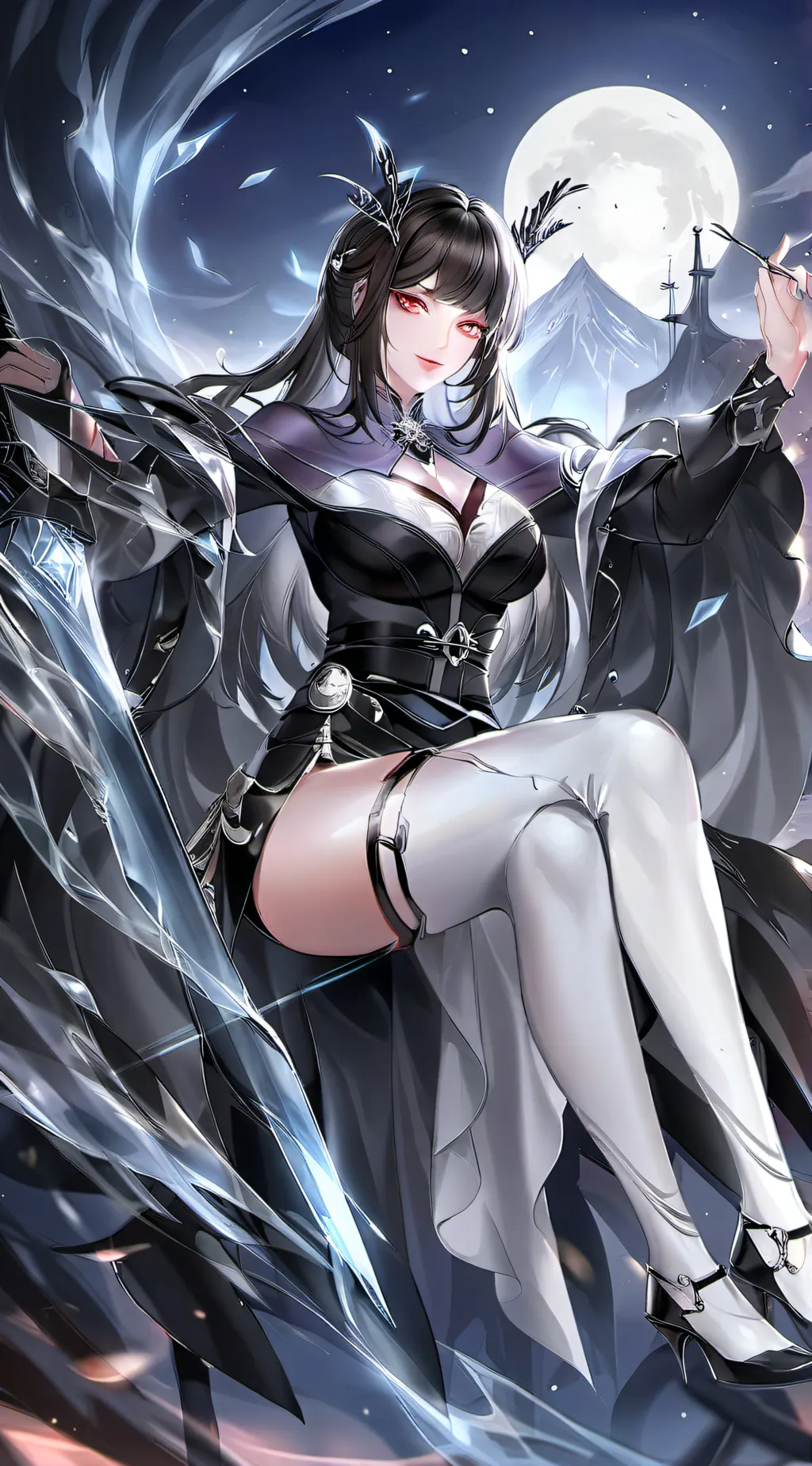 ai character: vampire queen  background
