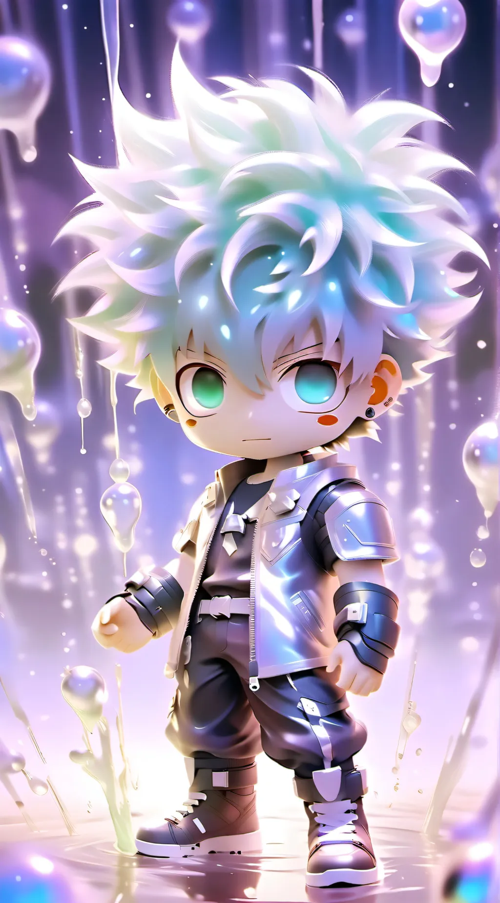 ai character: chibi bakugo background
