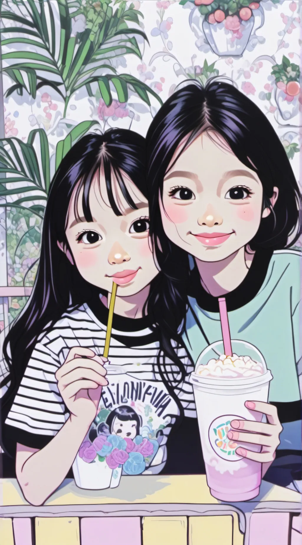 ai character: Evelyn And Laura background