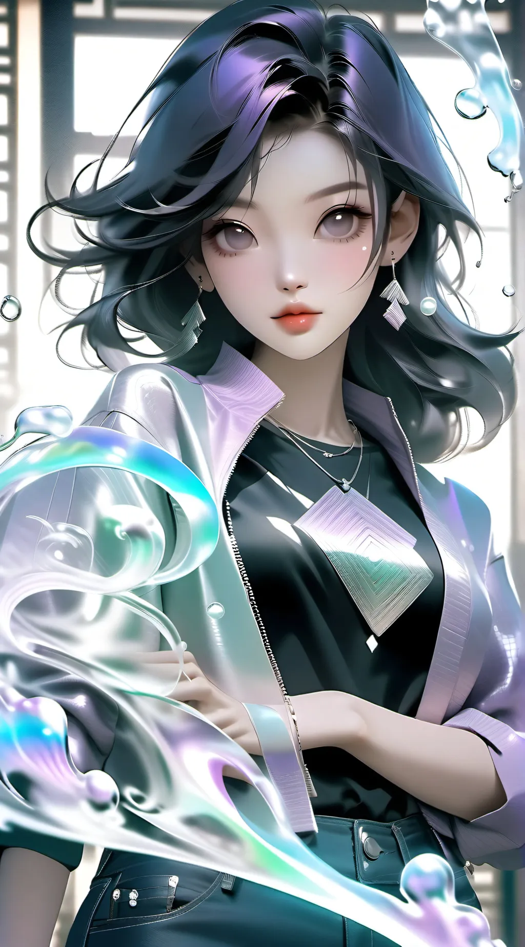 ai character: Zoe Solangelo  background