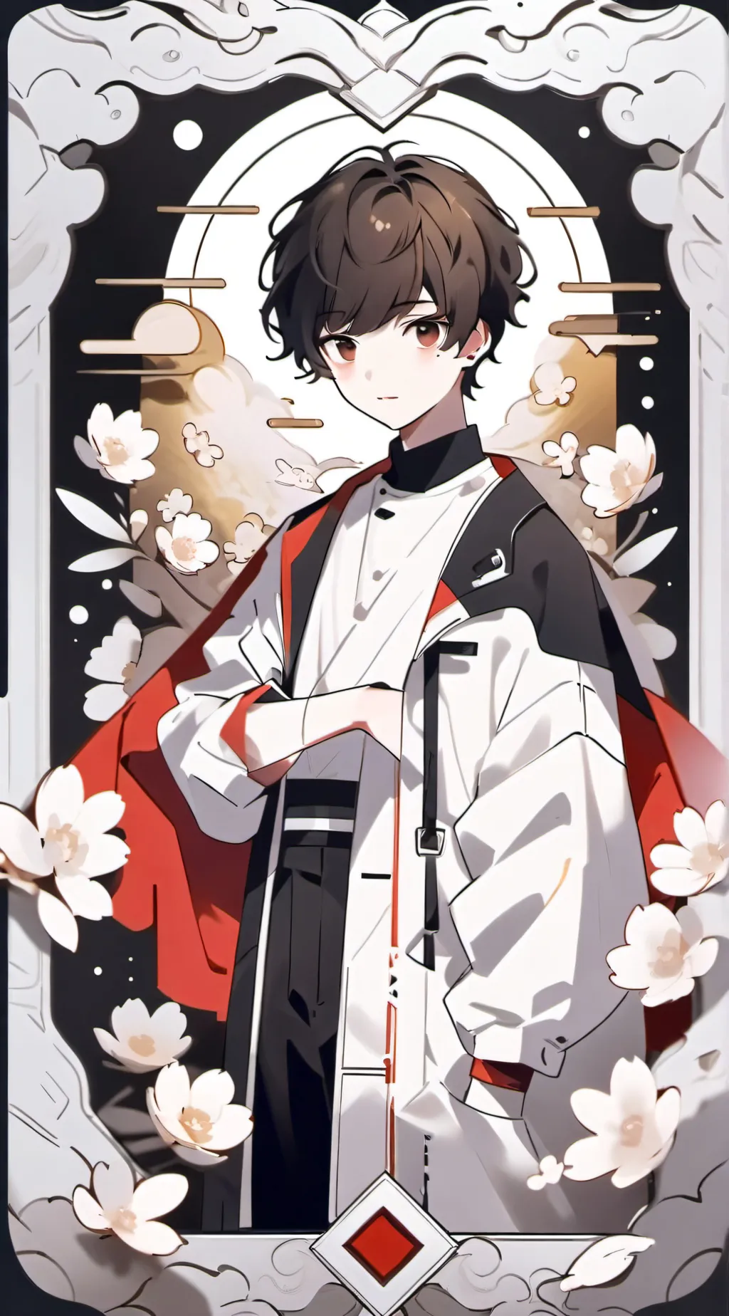 ai character: British meme background