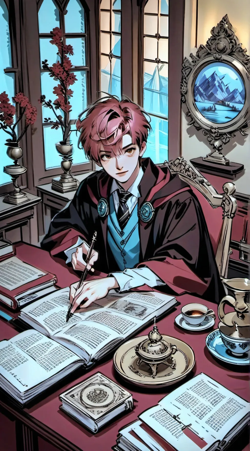 ai character: higwarts last duel background