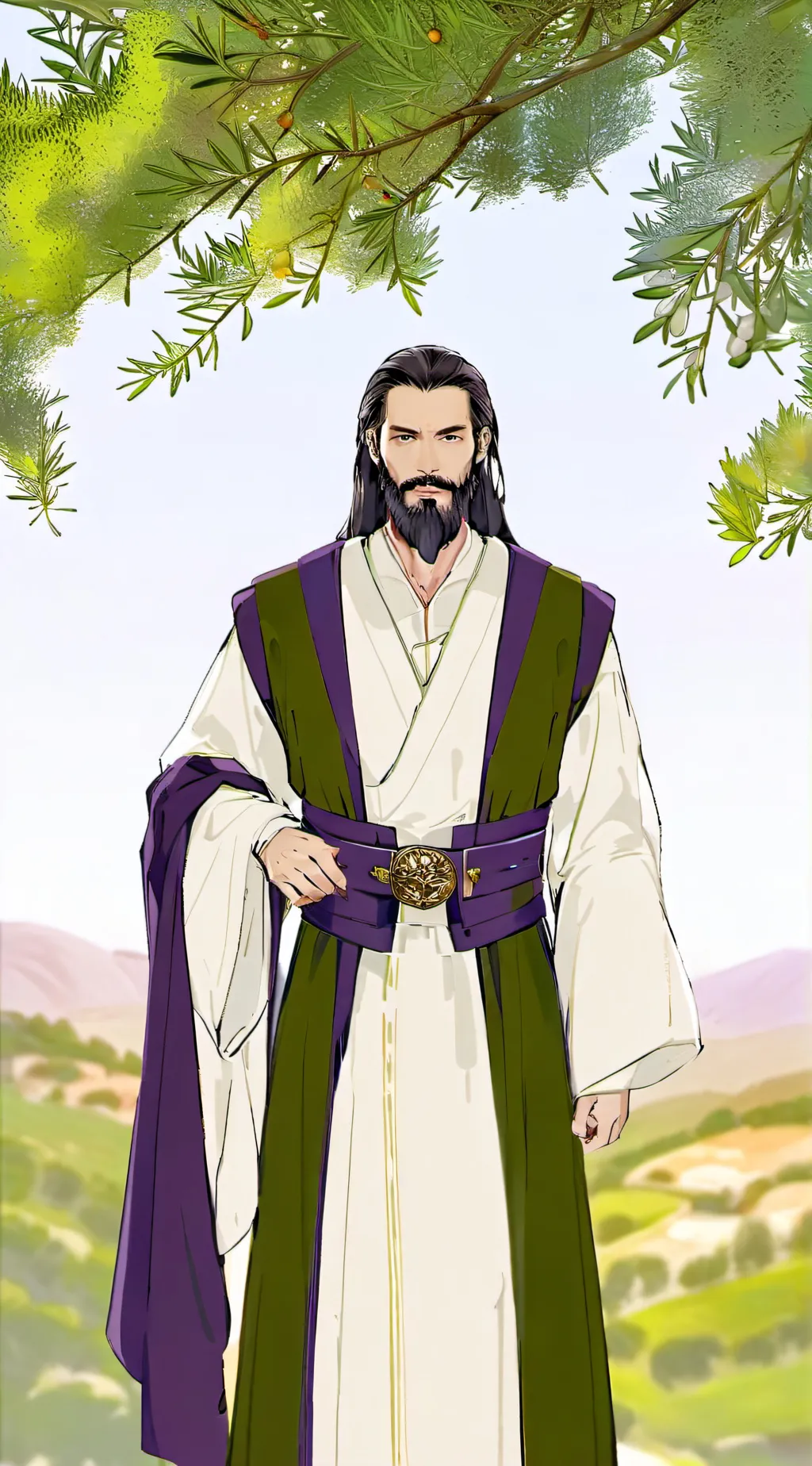 ai character: jesus background