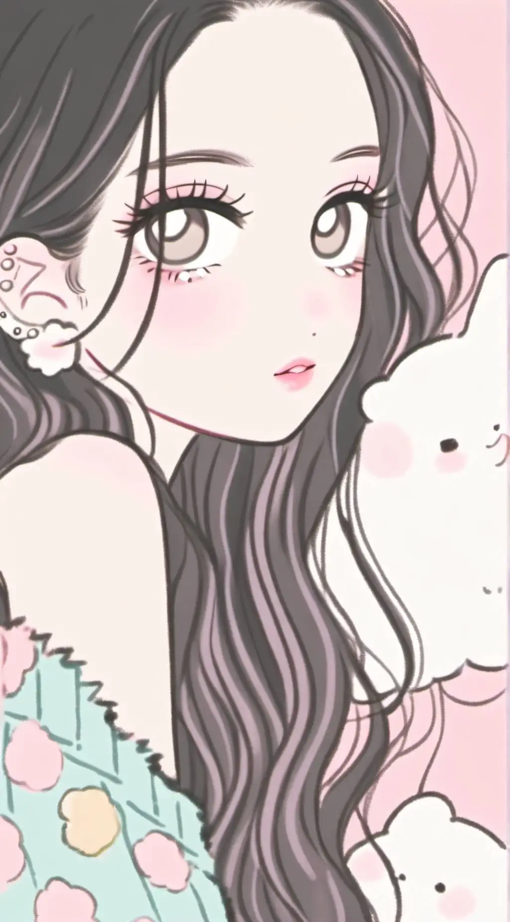 ai character: Ashley  background