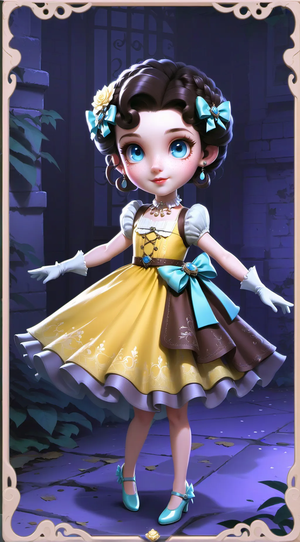 ai character: Sleep over background