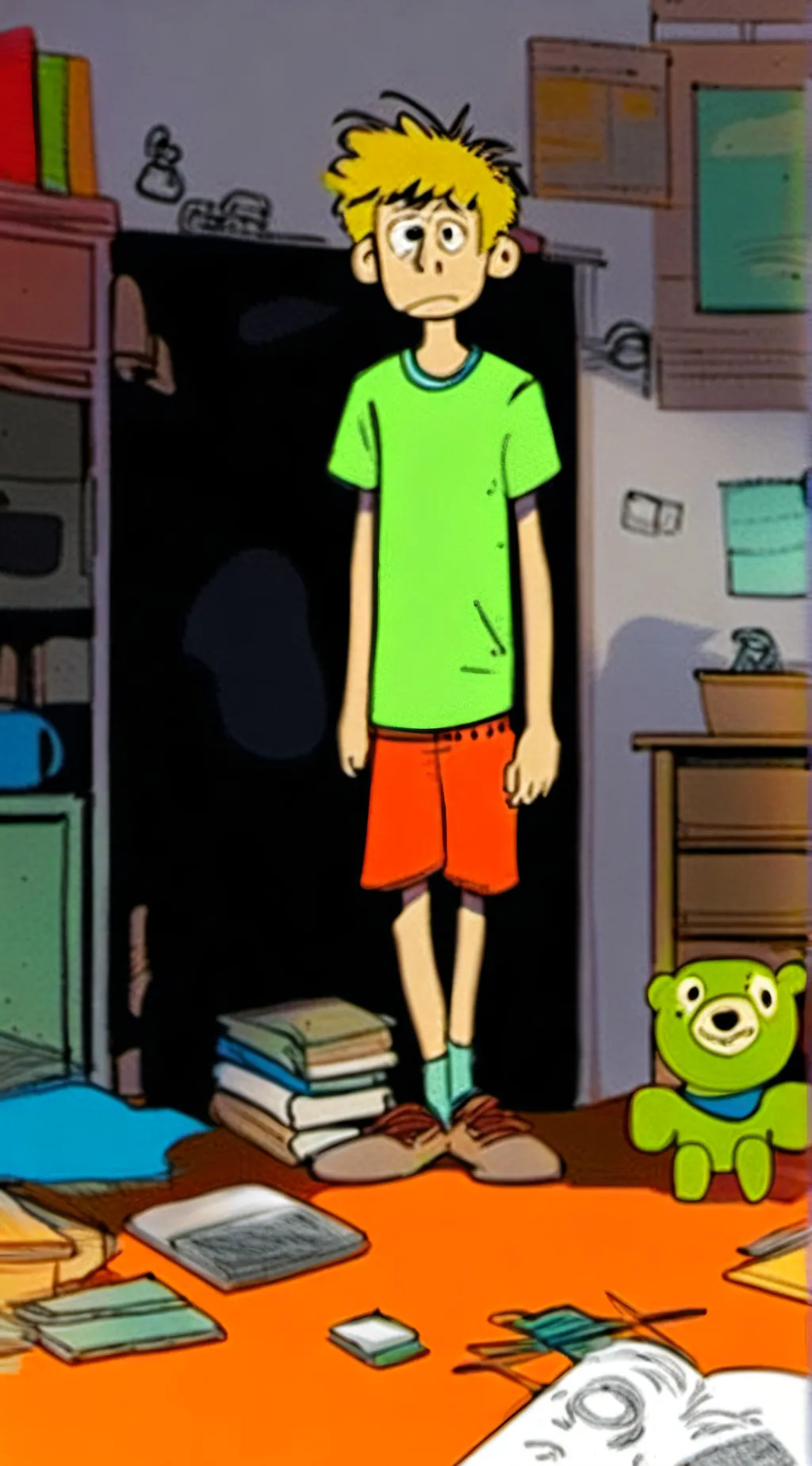 ai character: little timmy background