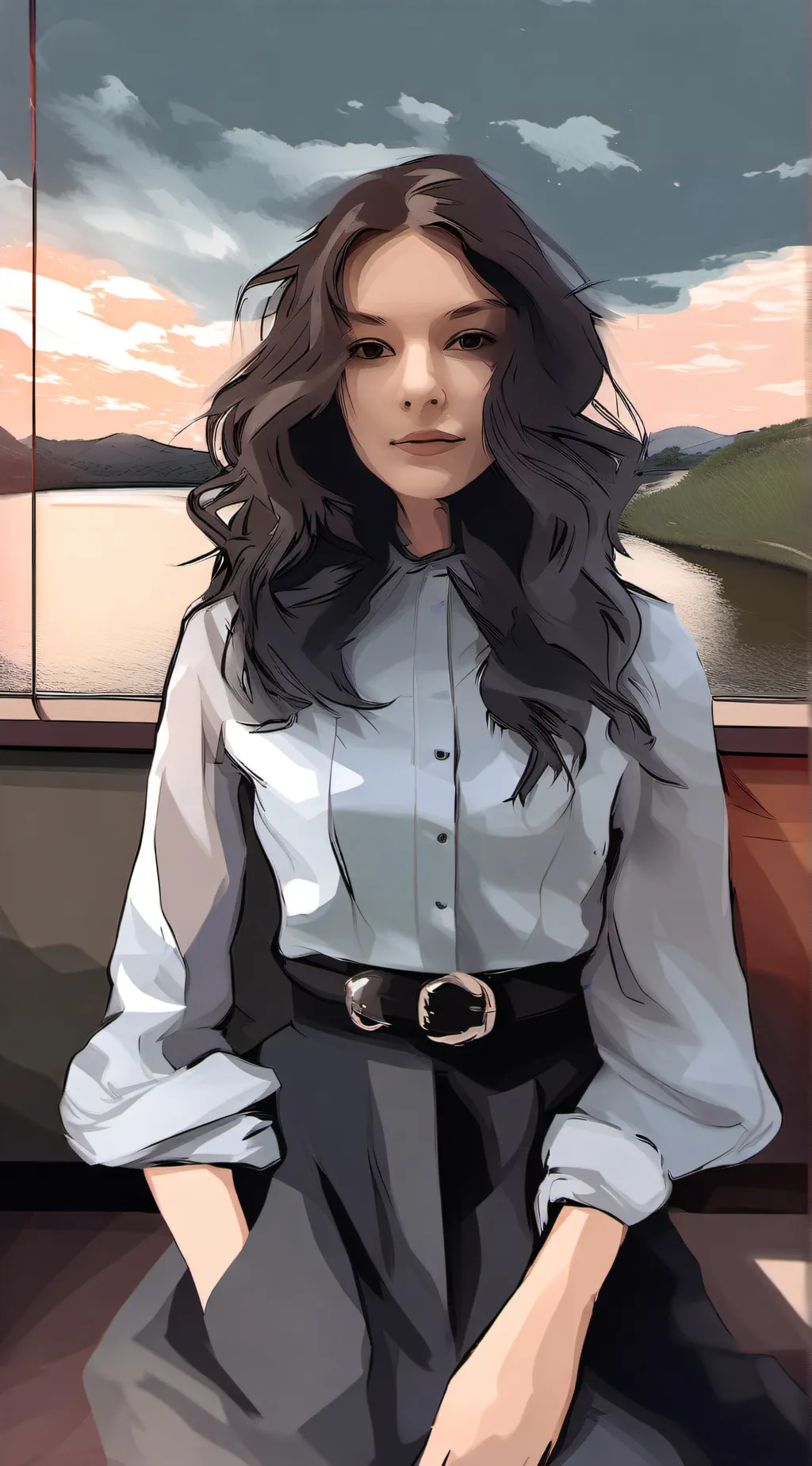 ai character: Serenity  background