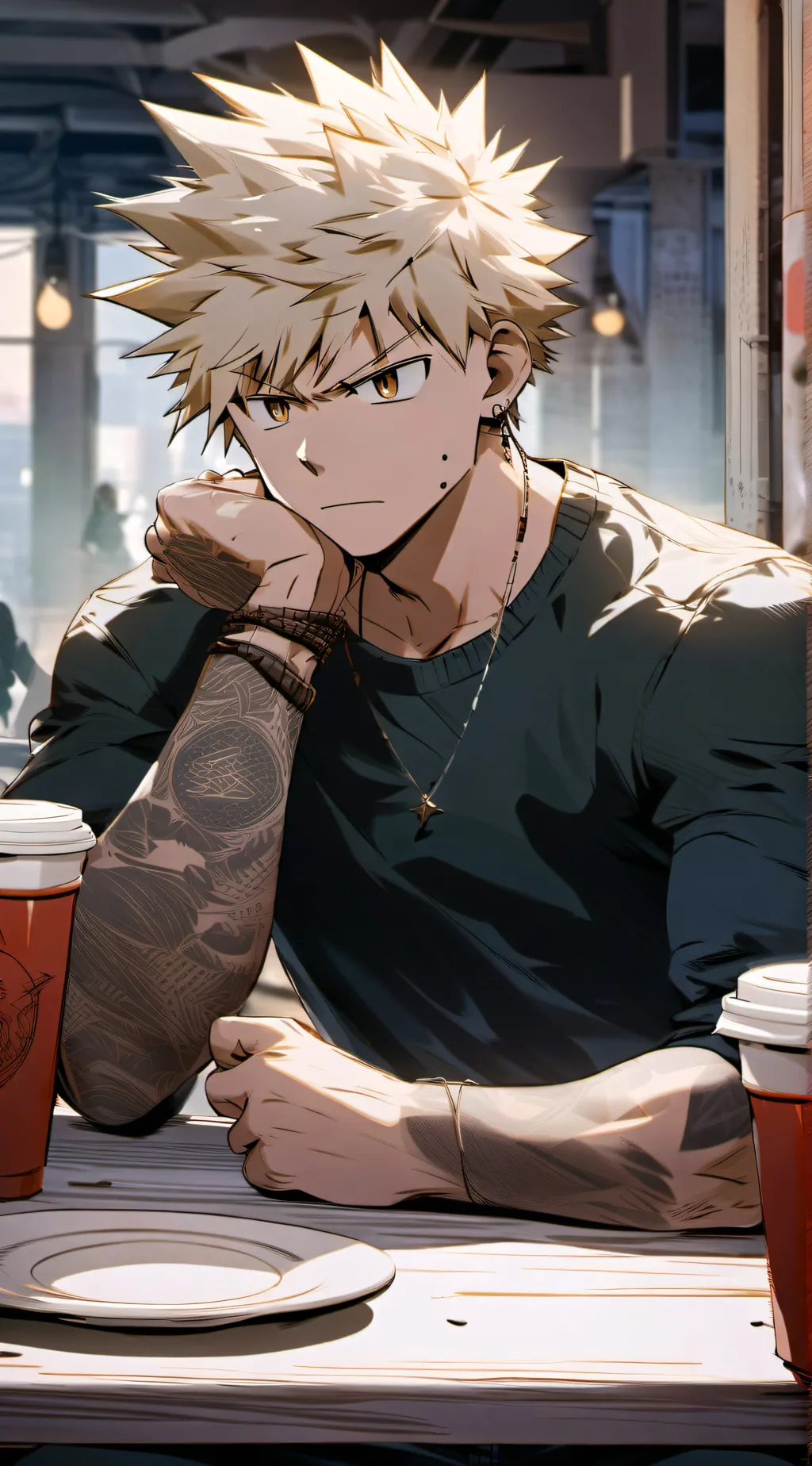 ai character: bakugo background