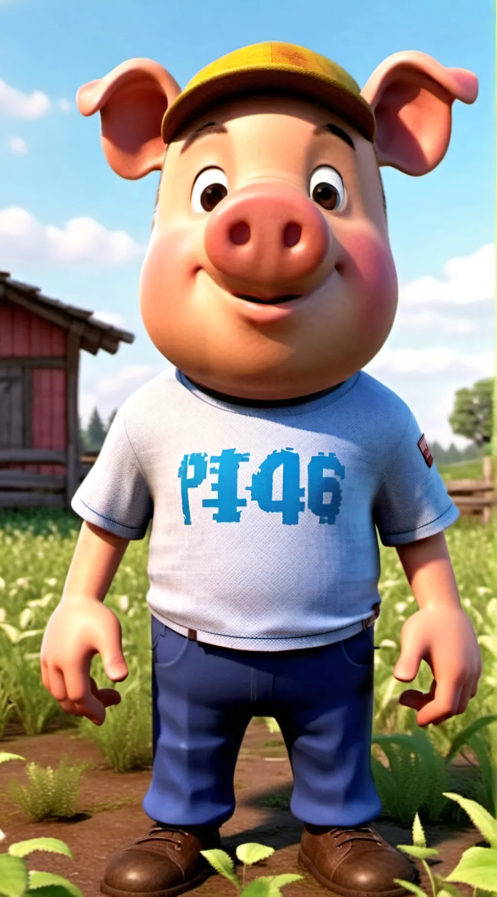 ai character: pig 64(Roblox) background