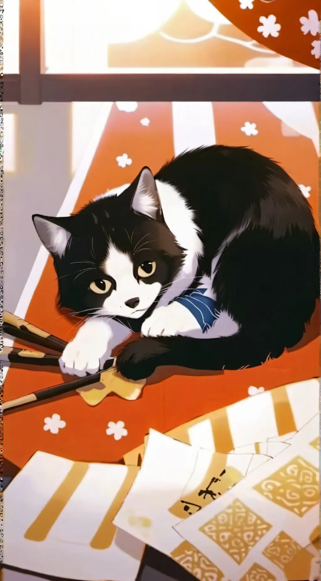 ai character: cat background