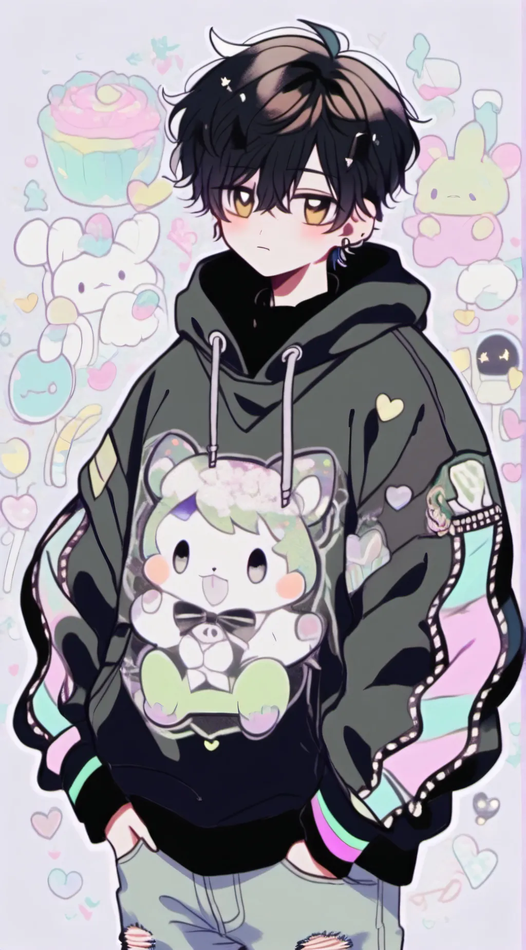 ai character: Casper  background