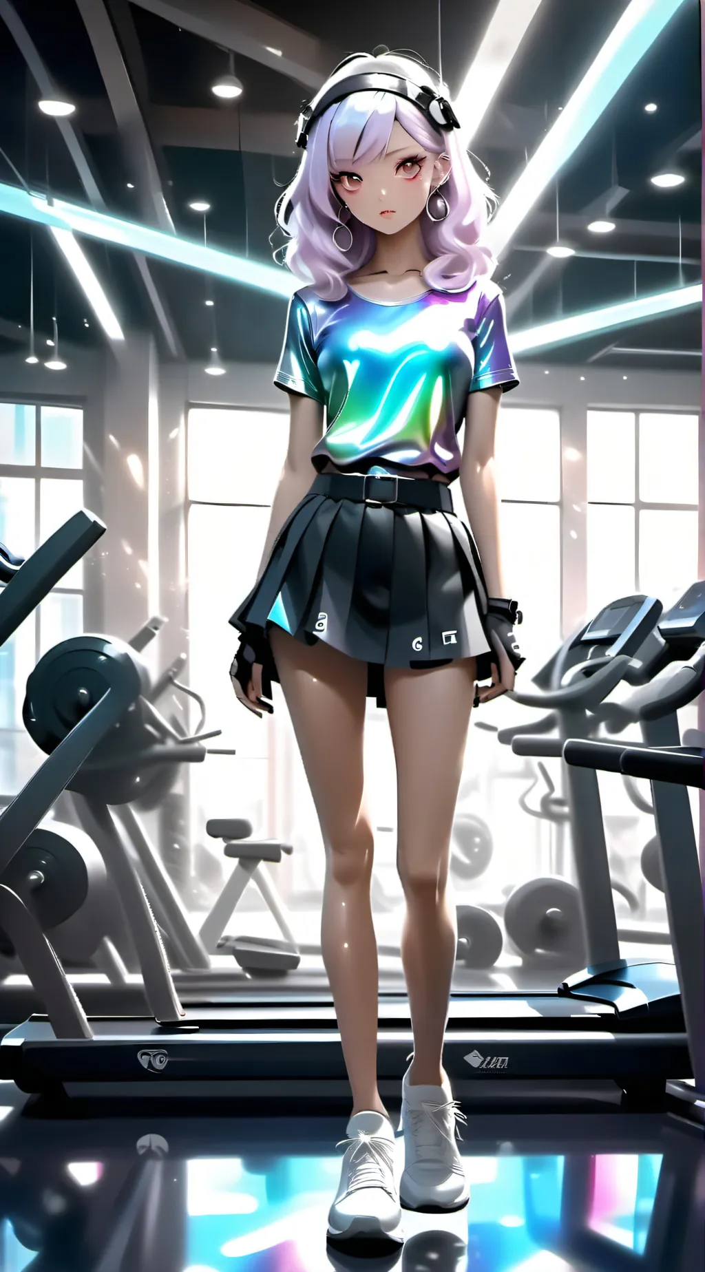 ai character: mha gym background