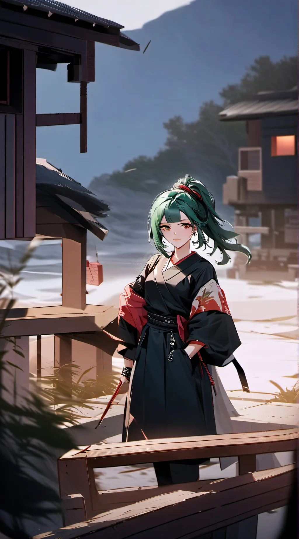 ai character: Maki background