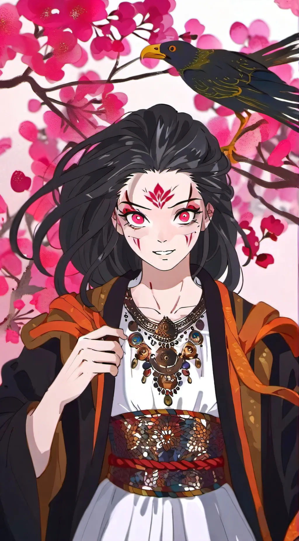 ai character: demon girl background