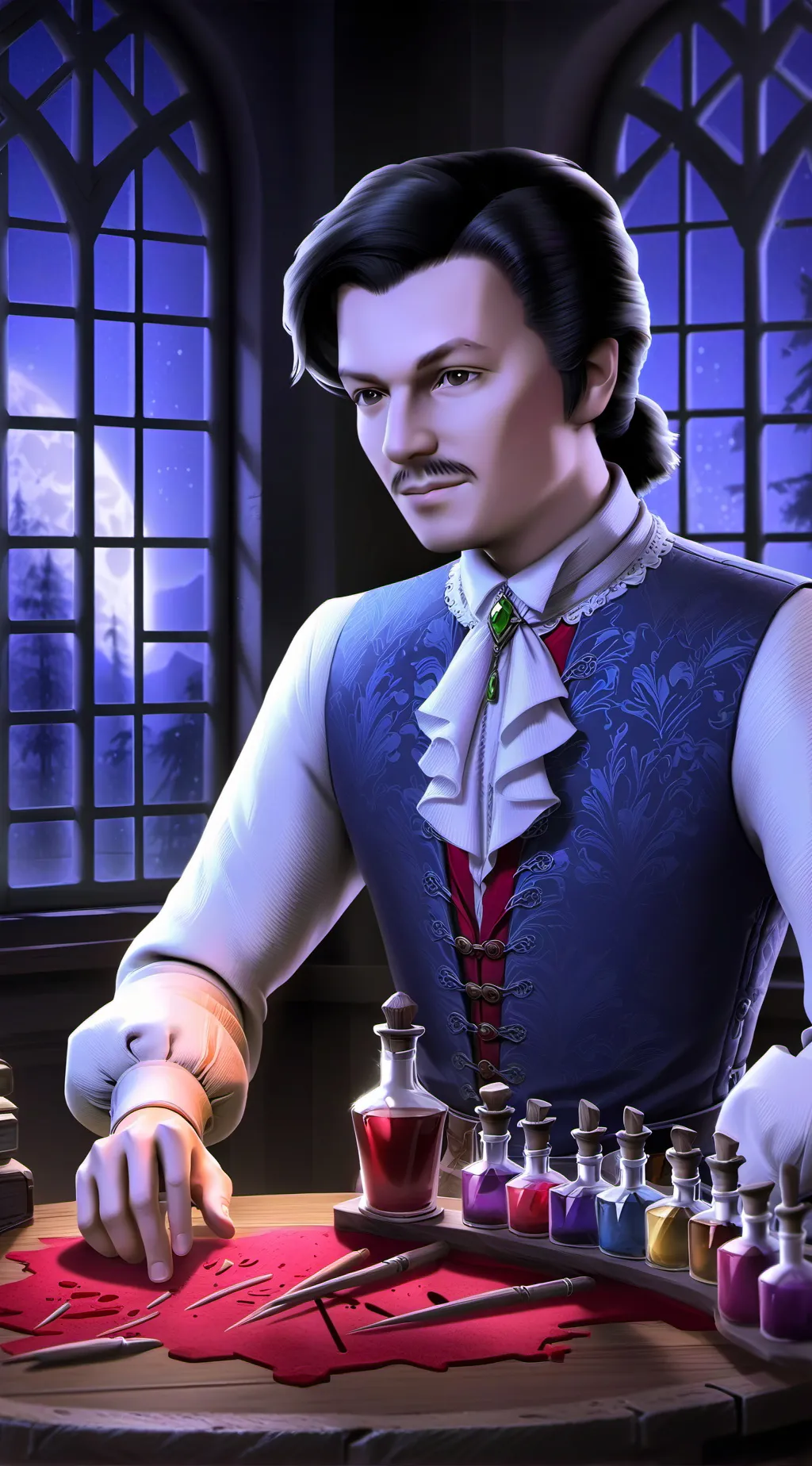 ai character: Luke chatters background