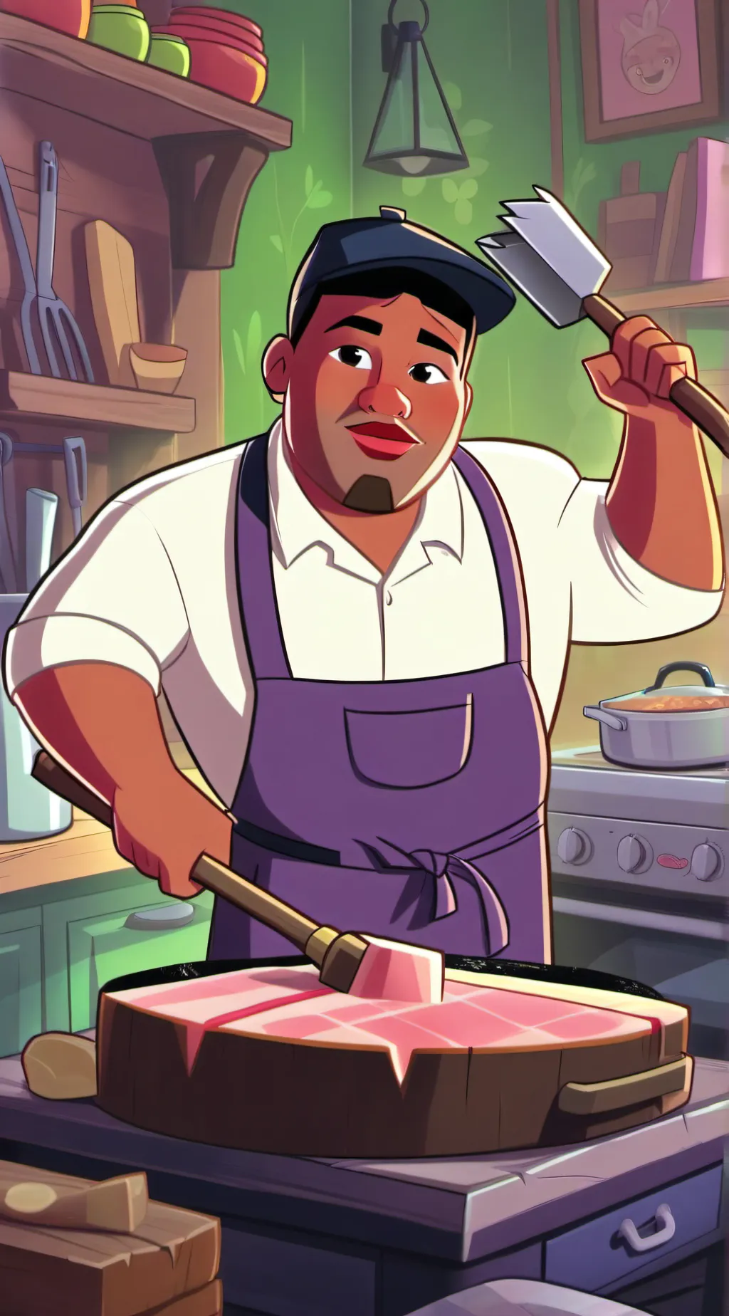 ai character: neighbor background