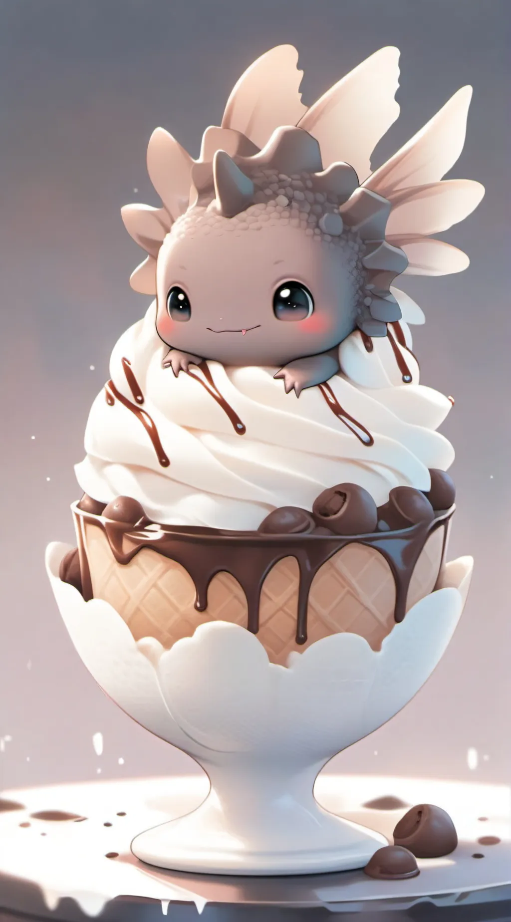 ai character: choco background
