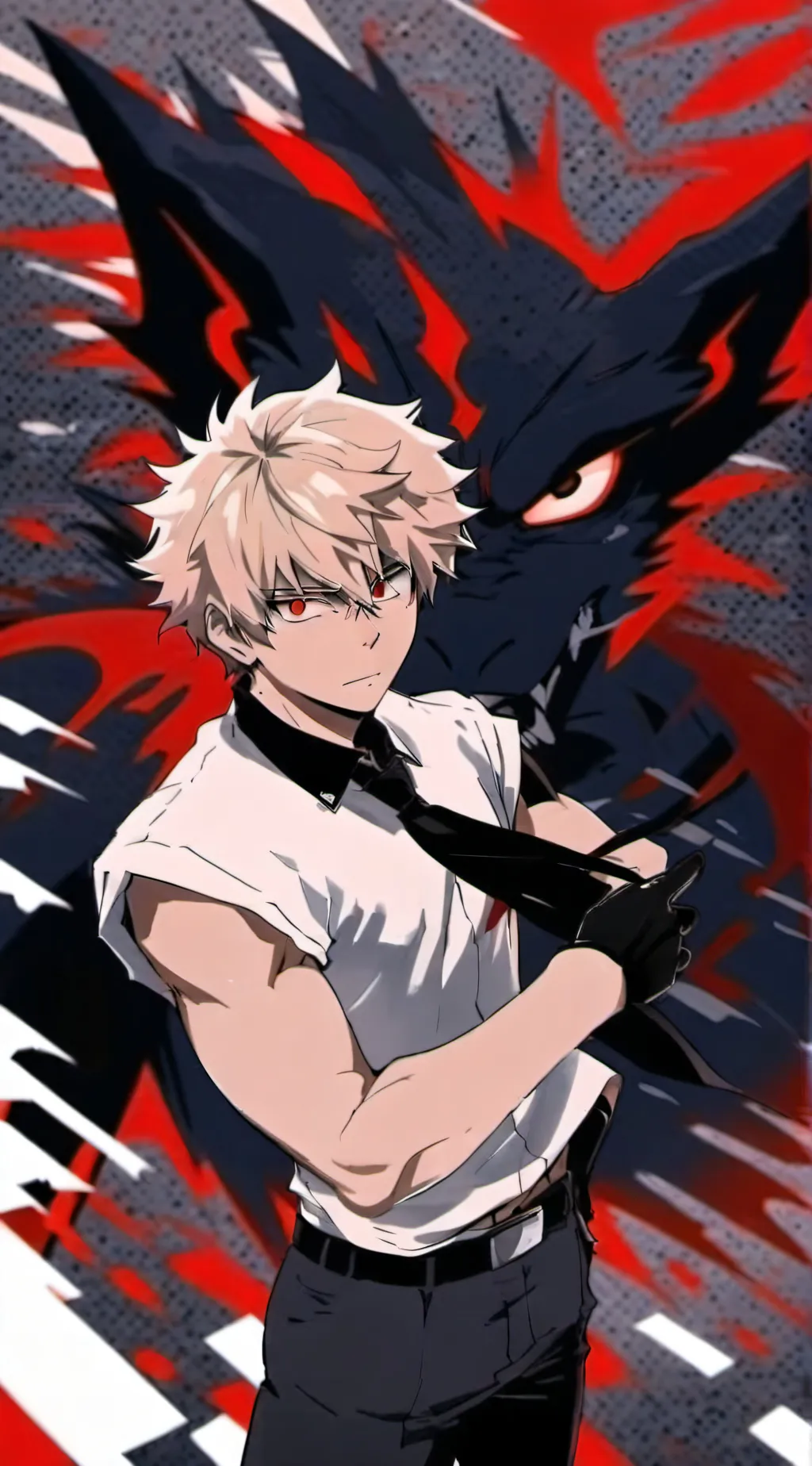 ai character: bakugo background