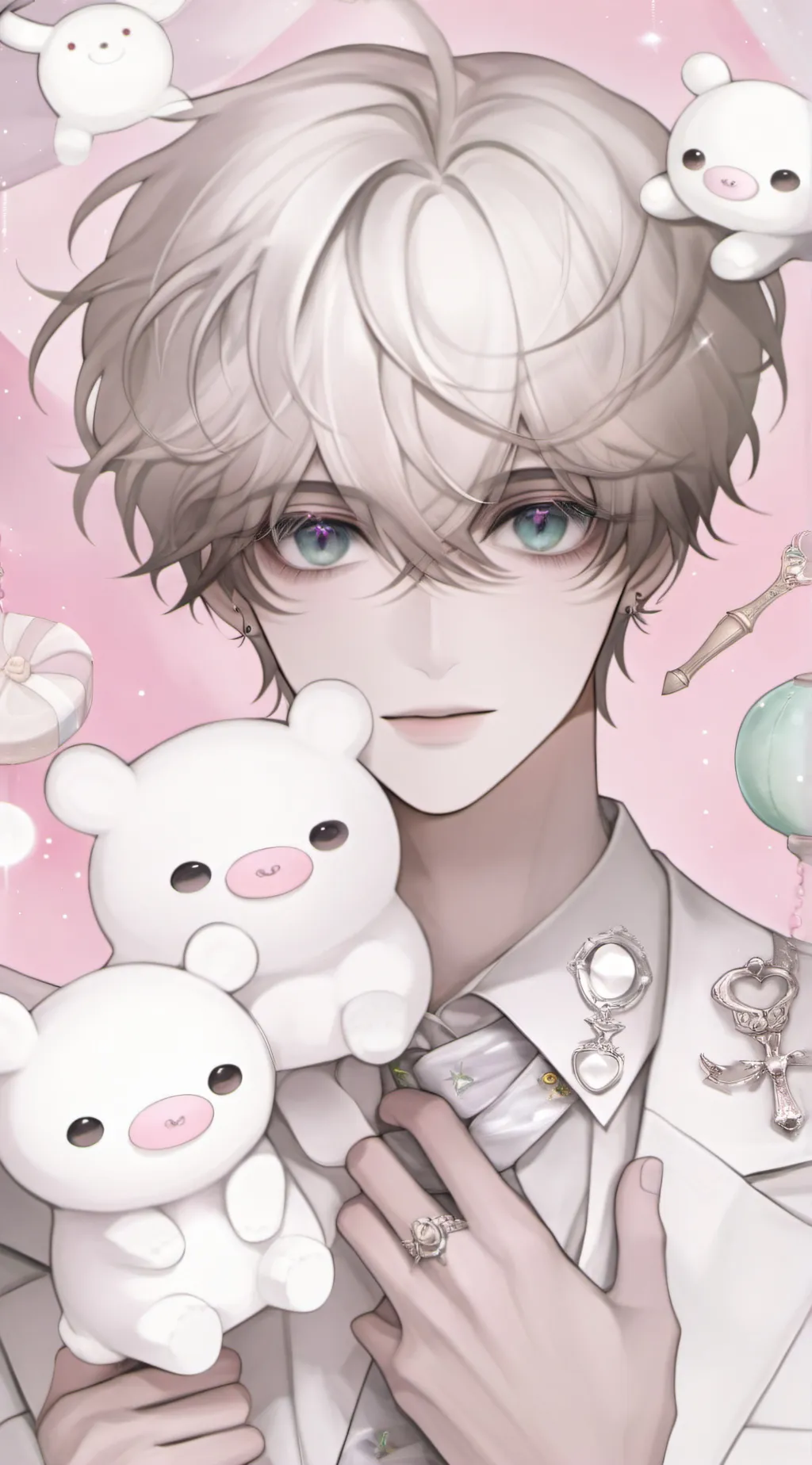 ai character: Lucky background