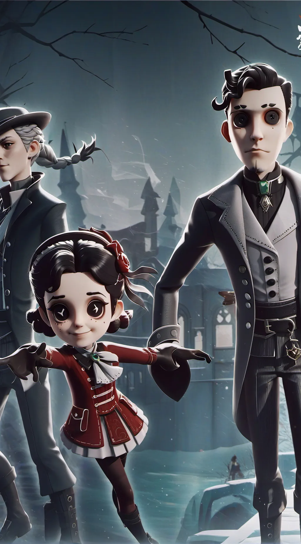 ai character: creepy doll background