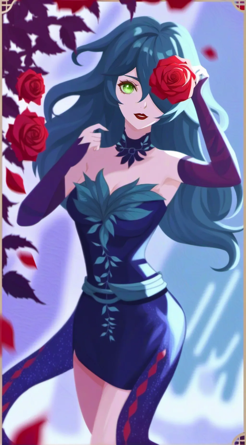 ai character: Bloomie(DANDYS OC) background