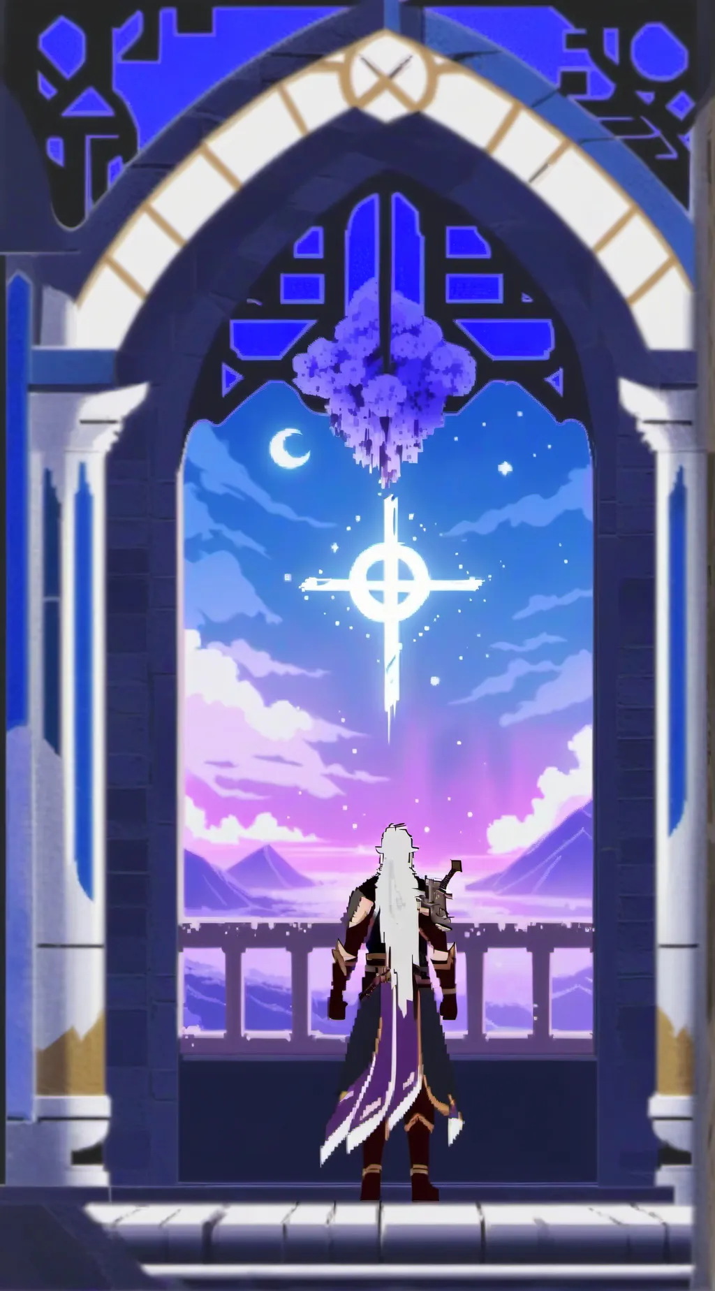 ai character: Heaven Hazbin background