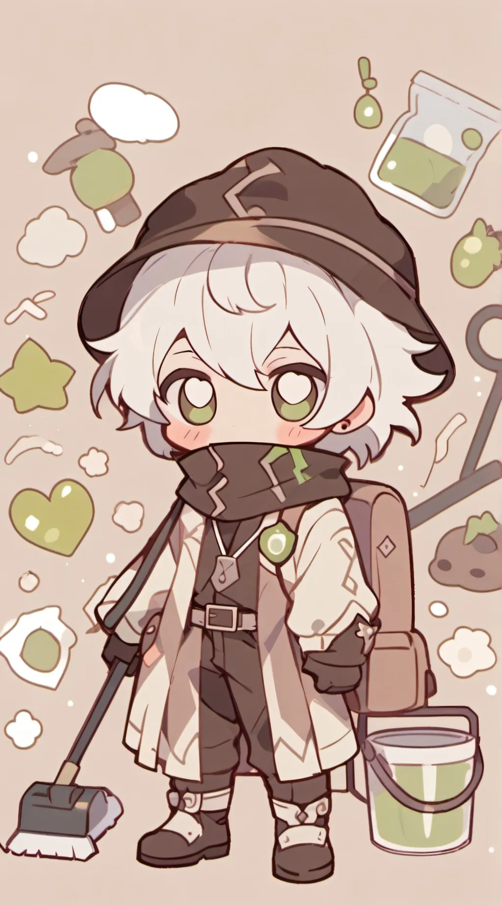 ai character: marblebreadcookie background