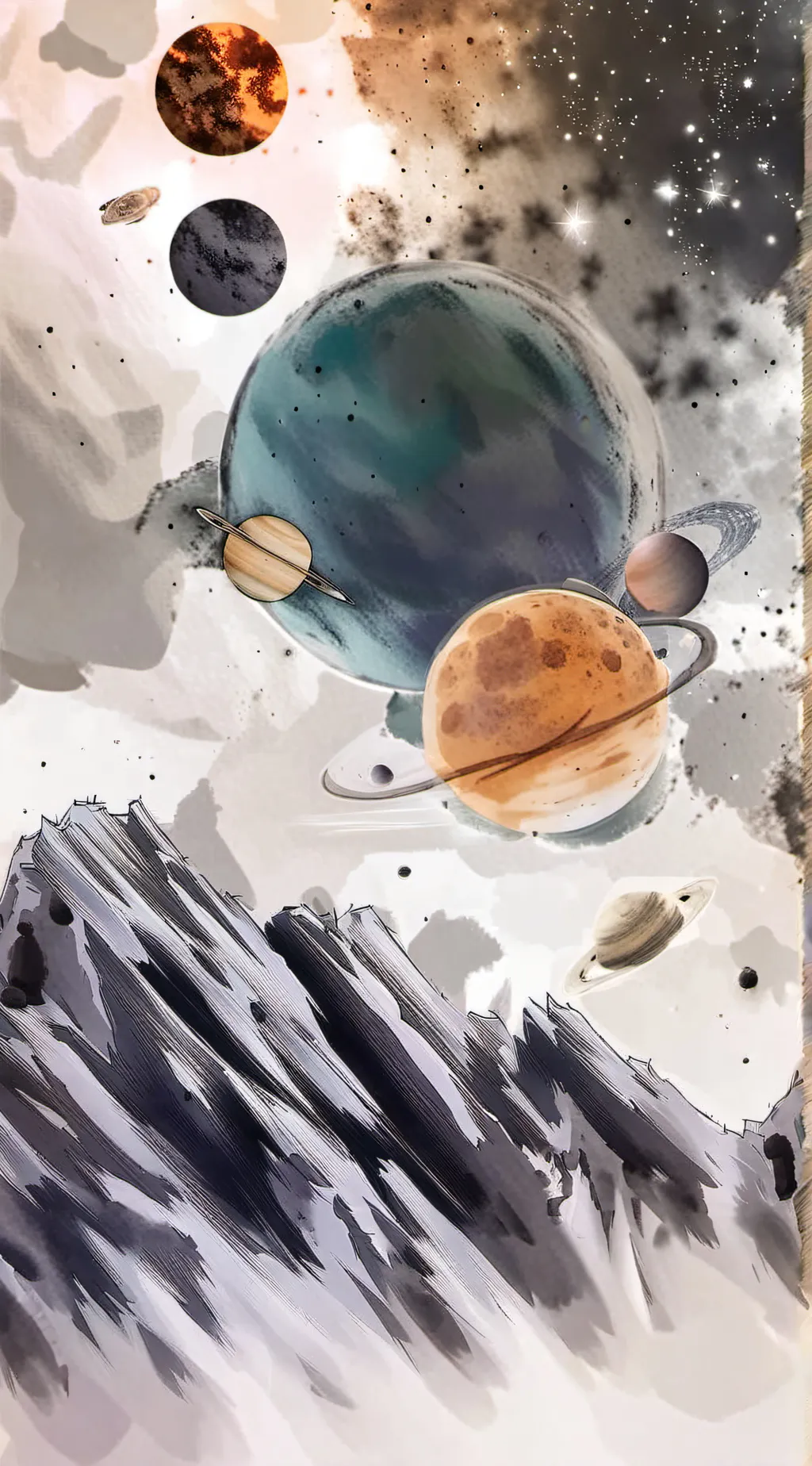 ai character: Space background