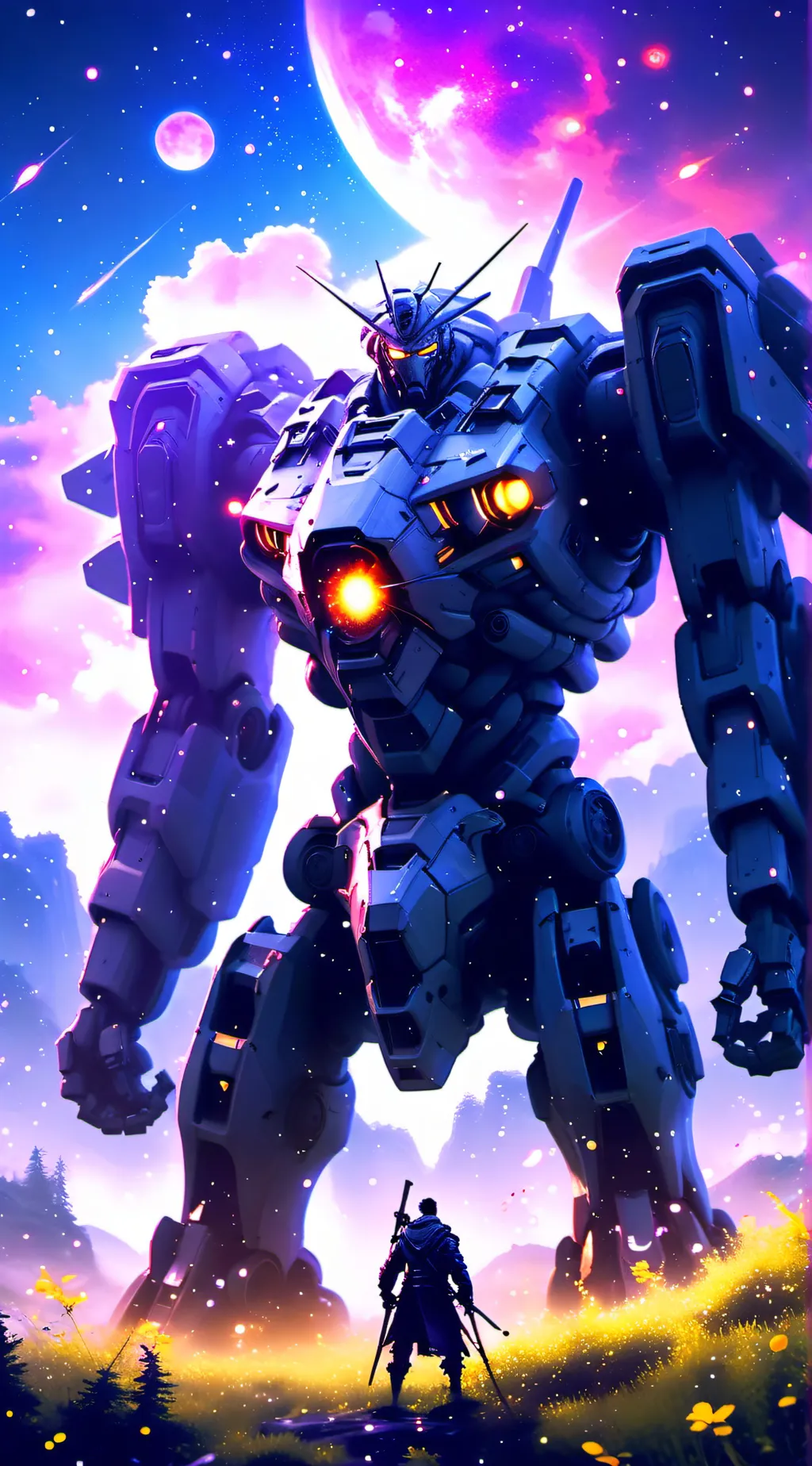 ai character: Creature and mechs background