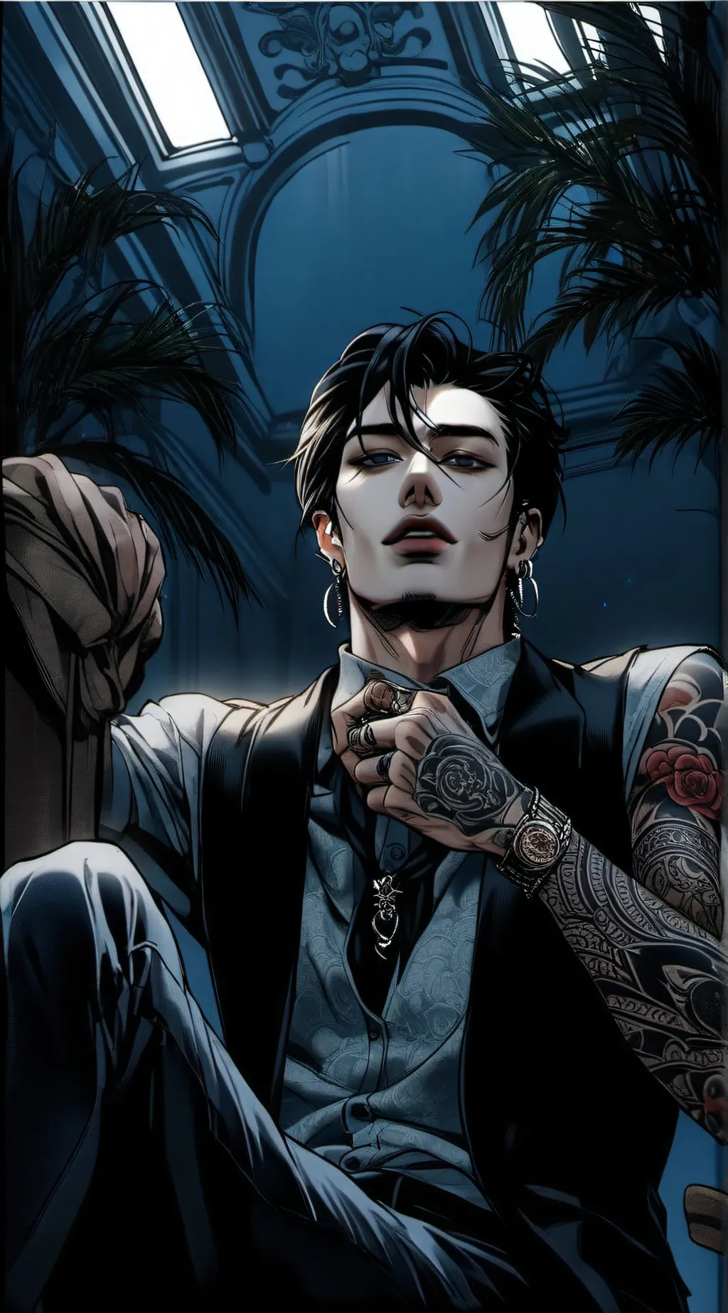 ai character: Dante  background