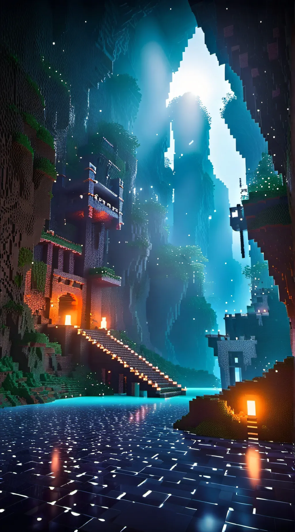 ai character: Minecraft background