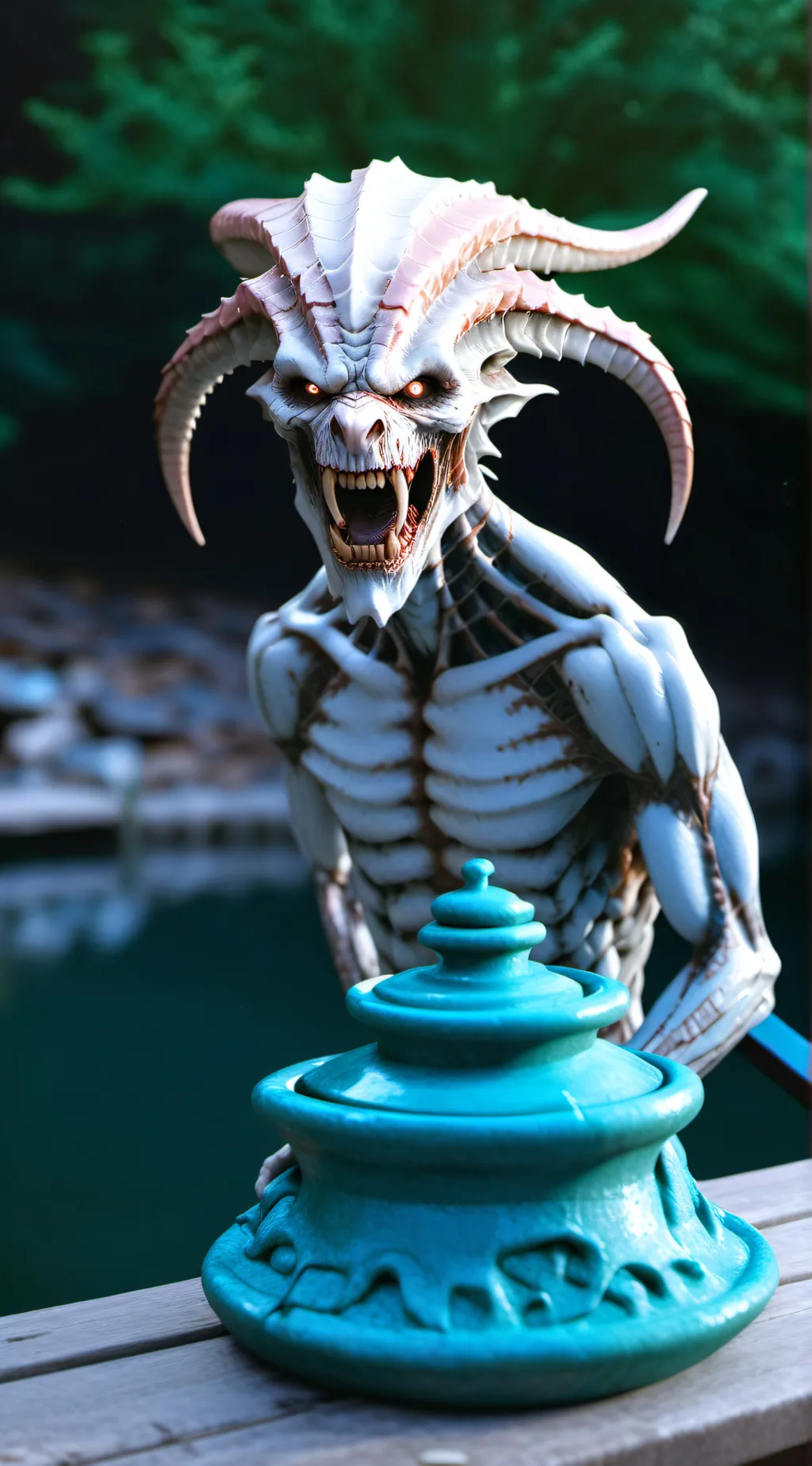 ai character: Siren head background