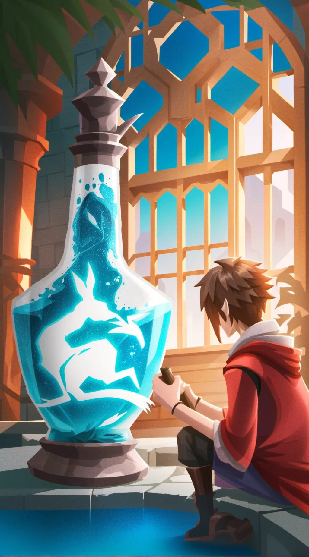 ai character: potions background