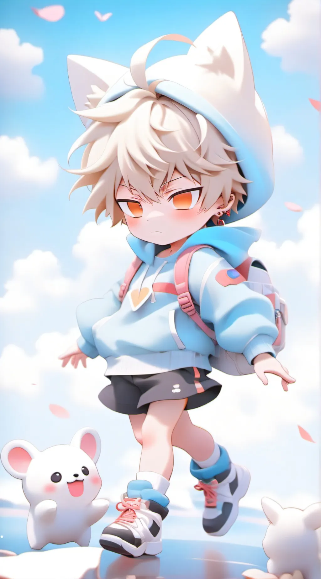ai character: baby bakugo background
