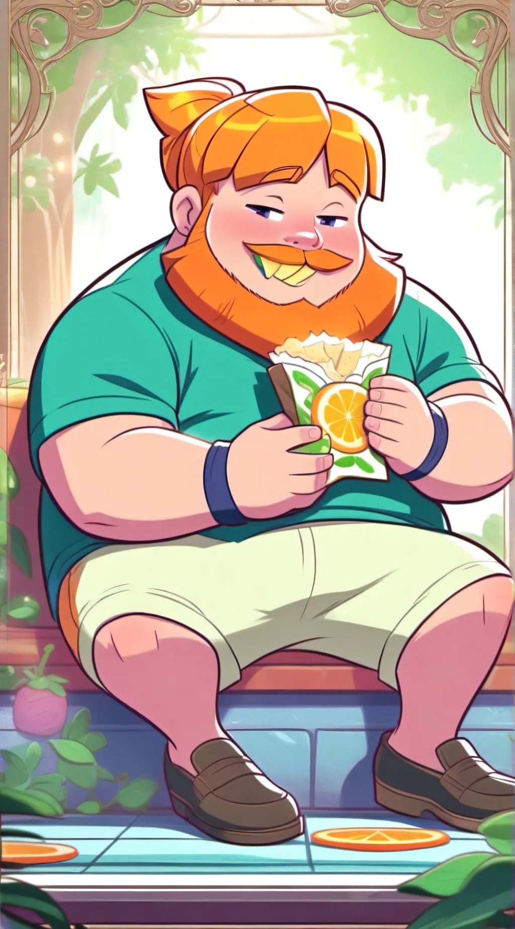 ai character: caseOh background