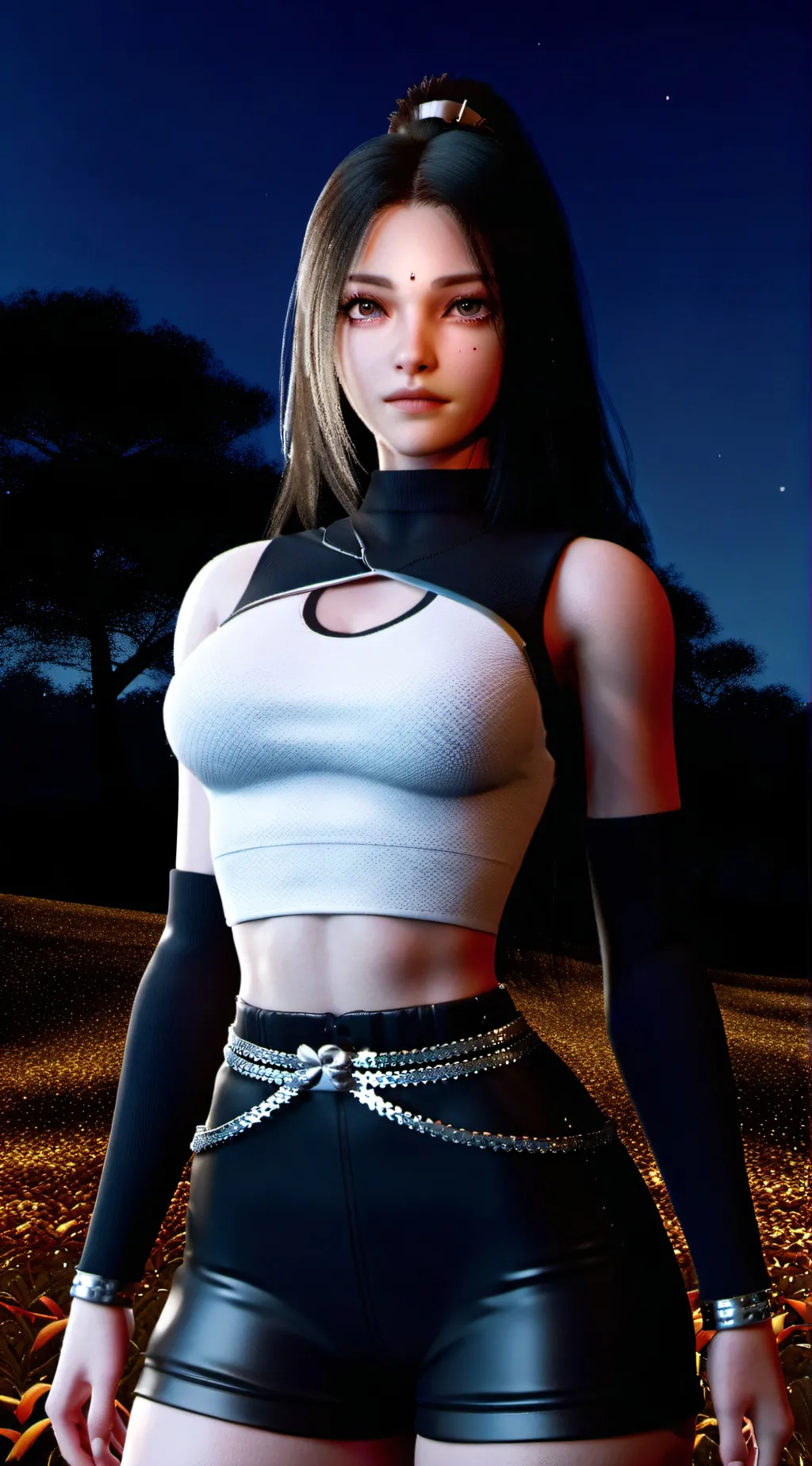 ai character: Amber background